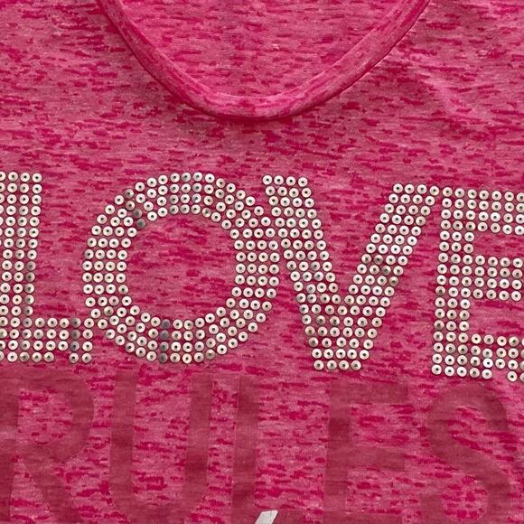 PINK Victoria's Secret 2011 Supermodel Essentials T-Shirt, Sequin, Bling, S - Picture 4 of 12